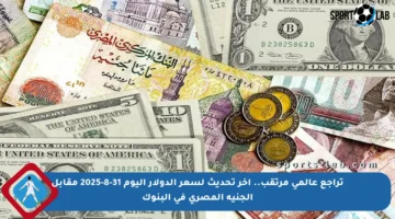 تراجع عالمي مرتقب.. آخر تحديث لسعر الدولار اليوم 31-8-2025 مقابل الجنيه المصري في البنوك